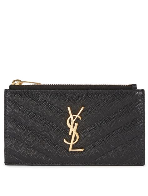 ysl card hoder|ysl card holder with zipper.